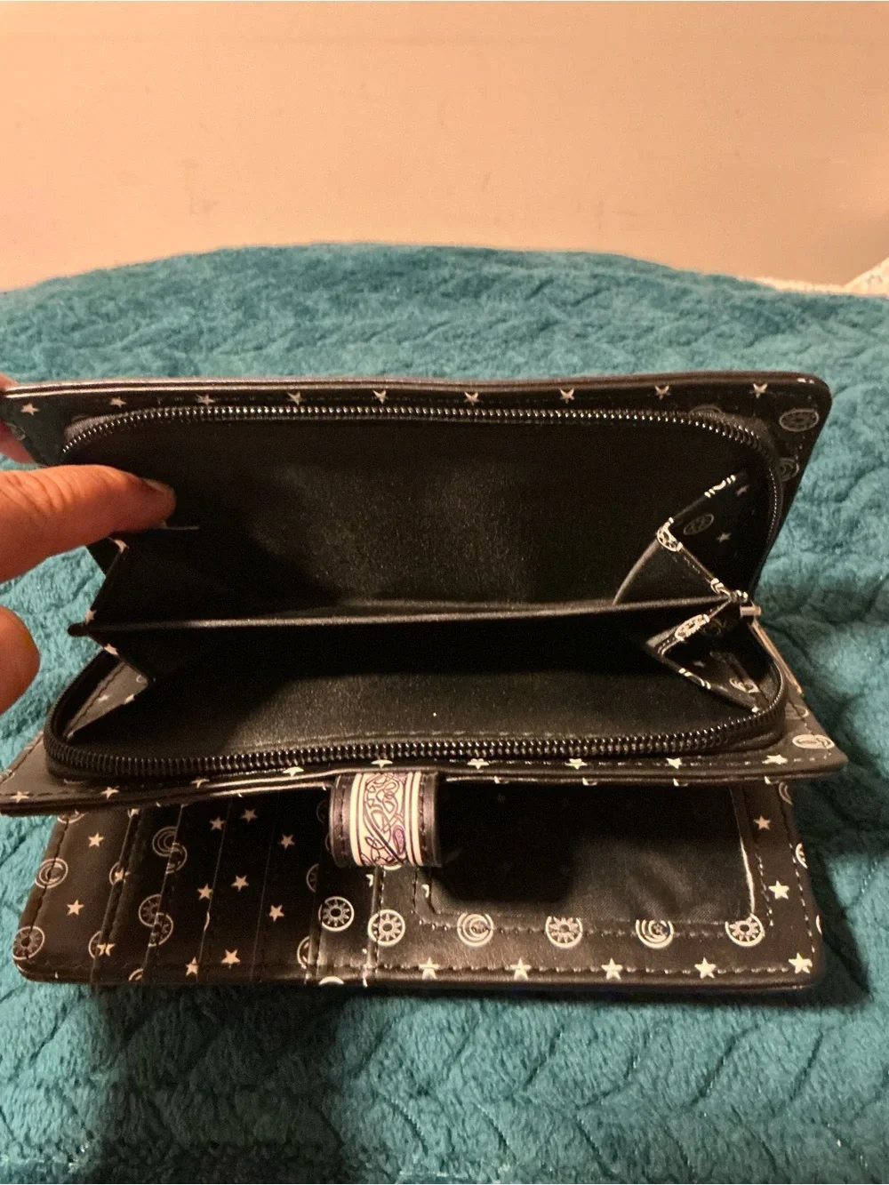 Spirit Board Print Men's Wallet - Black